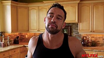 bad boy pumps cum deep in milf's tight juicy anus