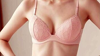 Tempting barefoot lingerie models tease