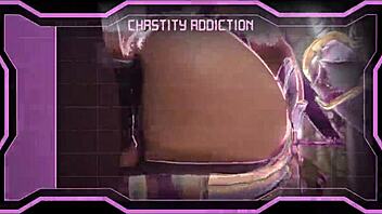 SIS-261 Submissive Ladyboy Locked In Chastity Cage