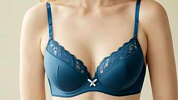 Tempting barefoot lingerie models tease