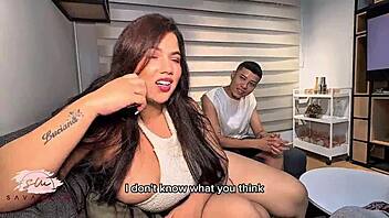 Husband films wife Savannah Watson ride best friend's cock.