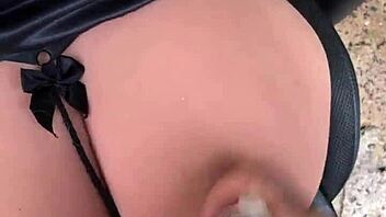 i crave fucking this cute latina blonde sex toy outdoors