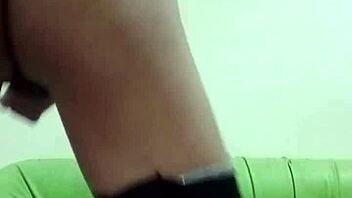 thai ladyboy's horny solo cumshot explodes in crossdressing frenzy