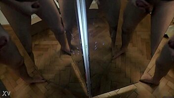 one guy unloads on six mirror cocks in massive cumshot