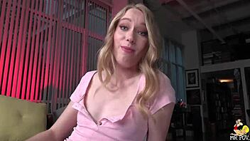 Does Sexy Kallie Taylor Tease Before Riding That Hung Dude's Monster Cock Rough?