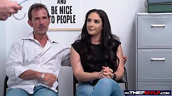 Sexy Big Tits Milf Shoplifter Penetrated by Security Cock