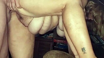 milf spreads thong aside pussy begs for creampie