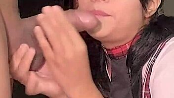 mexicana schoolgirl lingerie gets amateur bedroom pounding