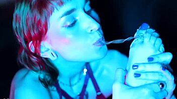 check out these sexy redhead feet crushin cup noodles all dirty