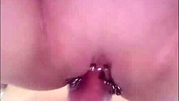 kiwi milf teases glass beads before squirting creampie fuck