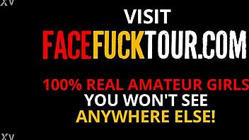 busty latina neighbor drops by for sugar ends up deepthroated hard