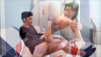 nurse regan plays doctor with patient in sims 4 hospital roleplay