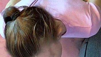 our first homemade gloryhole lets brunette suck cock through walls intensely