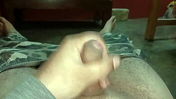 Mature Man Jerks Massive Penis at High Speed