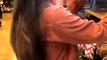 Martina's First Intense Ride on Favorite Vibrating Toy