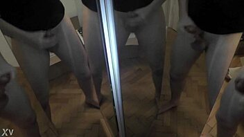 one guy unloads on six mirror cocks in massive cumshot