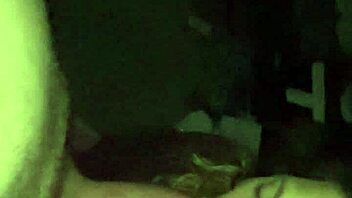 Cute amateur kneels blowing for deep creampie finish