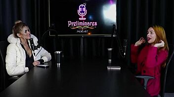 jhocy preliminares podcast compilado with bia hot in sheer red 😘🔥