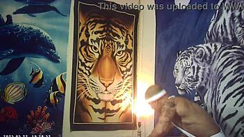 first timer bombshell feels machine pounding backstage tits!