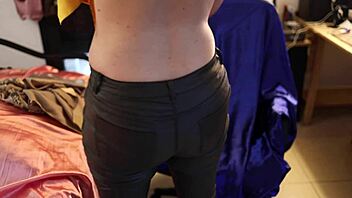 french amateur in satin lingerie heels stockings rims balls licks then doggystyle dirty talk