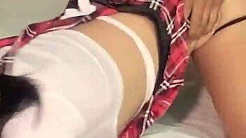 mexicana schoolgirl lingerie gets amateur bedroom pounding