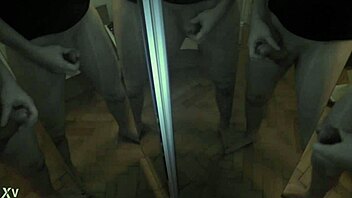 one guy unloads on six mirror cocks in massive cumshot