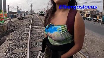 Rescued runaway hottie fucks wildly at my place