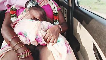 beautiful housewife cheats with boyfriend in dirty car sex