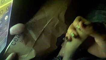 got kicked outta cinema cuz i was suckin my friend's huge cock wild