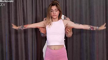 fitness trainer pounds two athletic clients in steamy threesome. cowgirl doggy cumshots flow