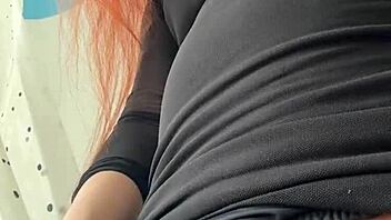 horny ladyboy with huge cock hunts big asses to pound
