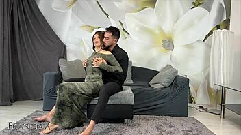 Oiled Big Ass Friend Couch Fuck Deepthroat Cum Swallow! 🍑💦🔥