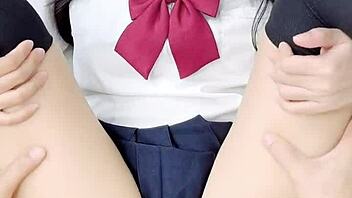 cute petite tiktoker licks her own horny pussy, you watching?