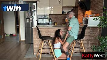 hey hubby, watch me suck cum while you cook dinner?