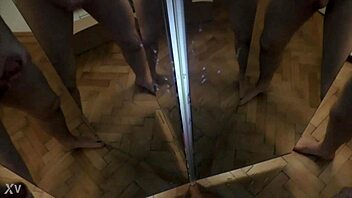 one guy unloads on six mirror cocks in massive cumshot