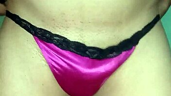 Hot Satin Panties Model Orgasm Crossdressing Anal Tease!