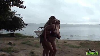 blonde brazilian milf patricia kimberly public lesbian island