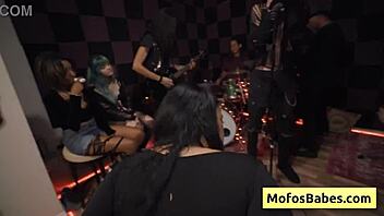 Sound guy, you ready for my natural big tits riding your big cock backstage?