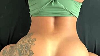 Tanned Latina beauty's slim waist big ass creampied after anal