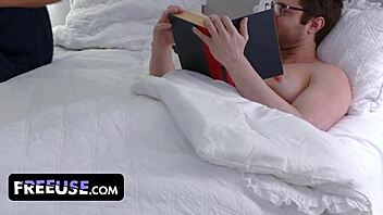 curvy big titted milf teaches horny guy deepthroat before college