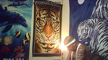 first timer bombshell feels machine pounding backstage tits!