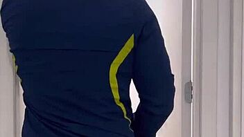 motoboy pounds piss-soaked woman in ladies bathroom till he explodes