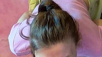 our first homemade gloryhole lets brunette suck cock through walls intensely