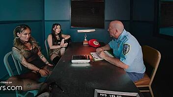 two asian sluts deepthroat monster cocks in jail orgy