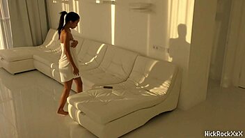 black asian teen bounces on monster cock pov