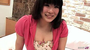 Big Natural Tits Curvy Japanese Teen Sucks and Titjobs Uncensored!