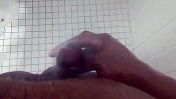 shower head makes me squirt milk in kinky orgasm
