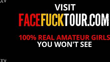 busty latina neighbor drops by for sugar ends up deepthroated hard