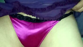 Hot Satin Panties Model Orgasm Crossdressing Anal Tease!