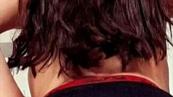 dona mary relaxes doggy style at gym